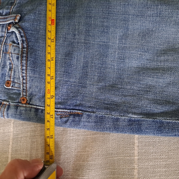 7 For All Mankind Blue Boot Cut Jeans - Picture 8 of 10